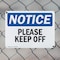 Signmission Please Keep Off, 18 in W x Rectangle, Plastic OS-2PACK-NS-P-1218-L-17486 - alternate 3